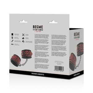 BEGME - MANETTES PREMIUM RED EDITION AVEC DOUBLURE EN NÉOPRÈNE