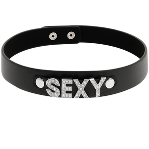 COQUETTE CHIC DESIRE - SEXY NECKLACE IN VEGAN LEATHER