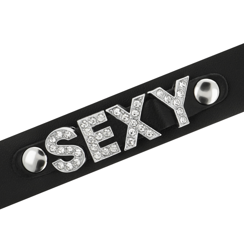 COQUETTE CHIC DESIRE - SEXY NECKLACE IN VEGAN LEATHER