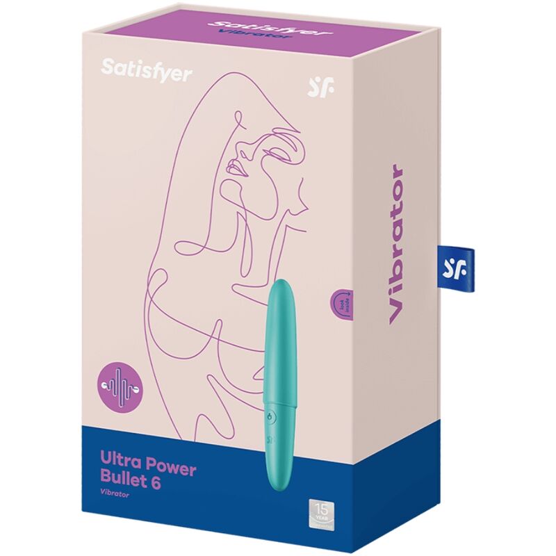 SATISFYER - BALA ULTRA POTENTE 6 TURQUESA