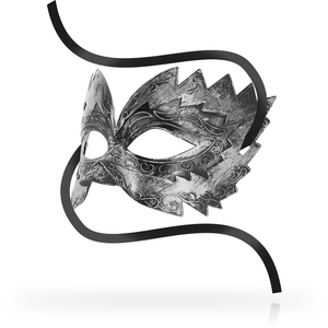 OHMAMA - SILVER VENETIAN STYLE FRIZZ MASKS
