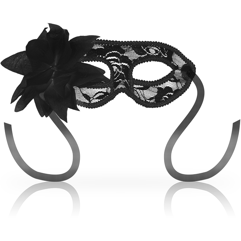 OHMAMA - MÁSCARAS MÁSCARAS DE ENCAJE NEGRO Y FLORES
