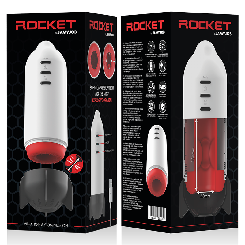 JAMYJOB - ROCKET MASTURBATOR SOFT-COMPRESSION & VIBRATION TECHNOLOGY