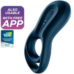 SATISFYER - APP VIBRADOR DE ANILLO EPIC DUO AZUL