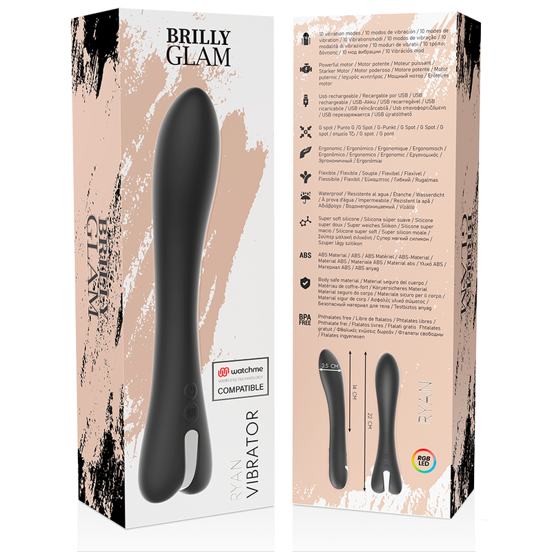 BRILLY GLAM - RYAN VIBRATORE + TELECOMANDO WATCHME