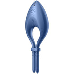 SATISFYER - APP VIBRATORI BULLSEYE RING BLU