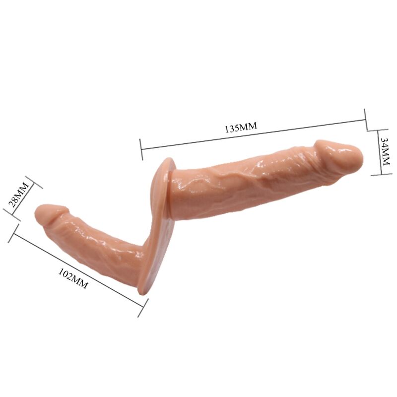 BAILE - FIESTA ULTRA APASIONADA DILDOS DOBLES CON ARNES