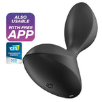 SATISFYER - APP VIBRATING PLUG SWEET SEAL BLACK
