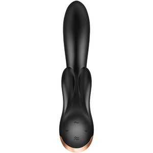 SATISFYER - APP VIBRADOR DOBLE FLEX NEGRO