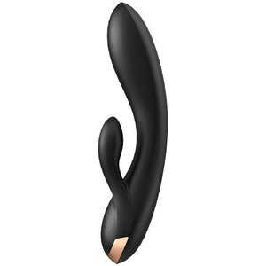 SATISFYER - APP VIBRADOR DOBLE FLEX NEGRO