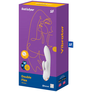 SATISFYER - APP VIBRADOR DOBLE FLEX BLANCO