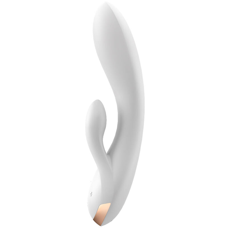 SATISFYER - APP VIBRADOR DOBLE FLEX BLANCO