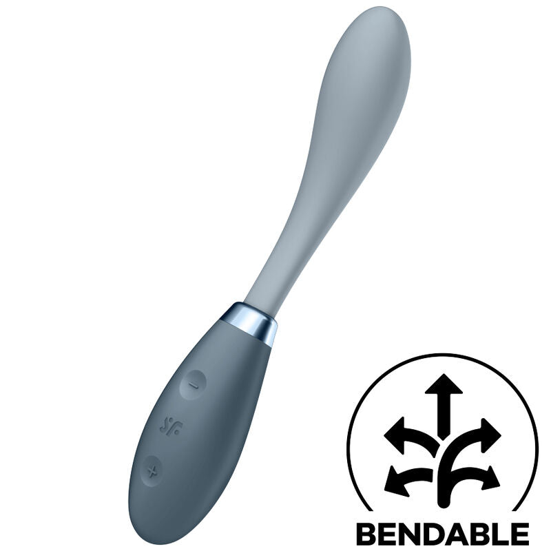 SATISFYER - VIBRADOR MULTIUSOS DE PUNTO G FLEX 3 GRIS