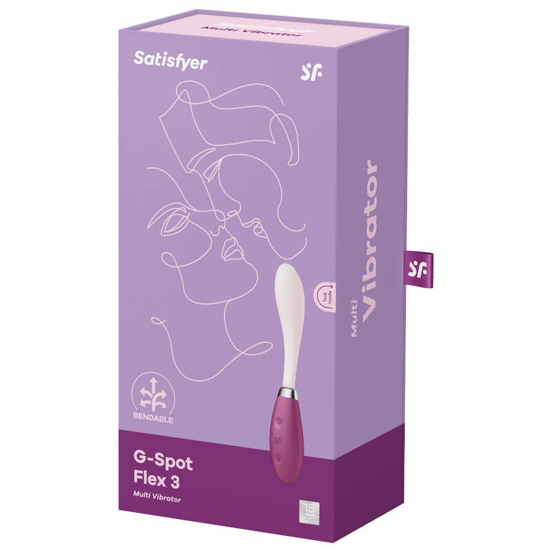 SATISFYER - MULTIVIBRADOR PUNTO G FLEX 3 ROJO