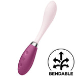 SATISFYER - MULTIVIBRADOR PUNTO G FLEX 3 ROJO