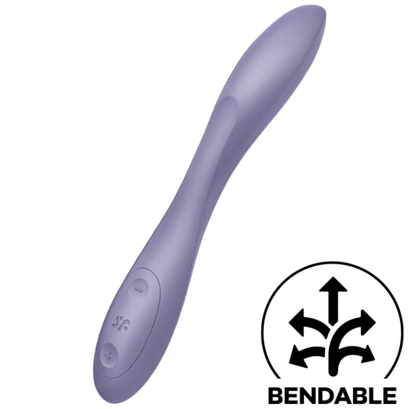 SATISFYER - VIBRADOR MÚLTIPLE PUNTO G FLEX 2 VIOLETA