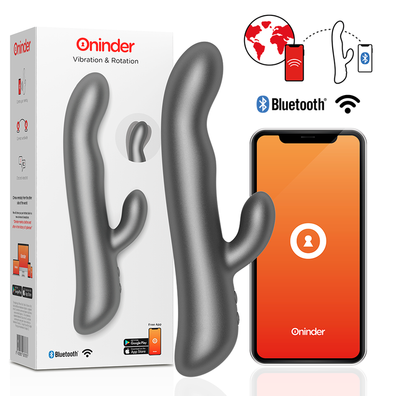 ONINDER - VIBRACIÓN Y ROTACIÓN OSLO NEGRO - APLICACIÓN GRATUITA