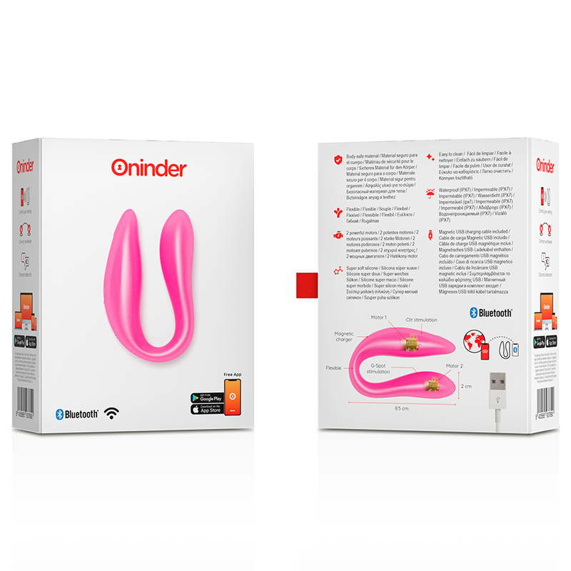 ONINDER - ESTIMULADOR DEL PUNTO G Y DEL CLÍTORIS LISBOA ROSA - APLICACIÓN GRATUITA