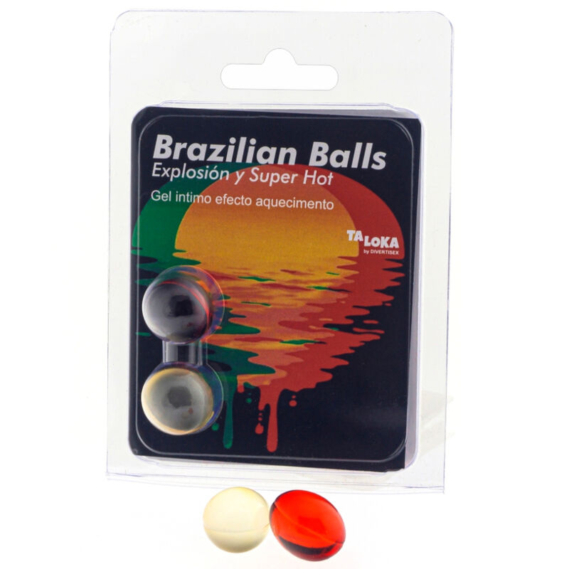 TALOKA - 2 ESFERAS BRASILEÑAS DE GEL EXCITANTE CON EFECTO SUPER CALIENTE