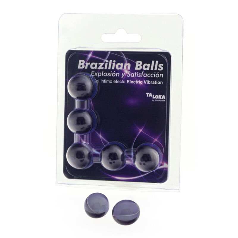 TALOKA - 5 ESFERAS BRASILEÑAS ELÉCTRICAS EFECTO VIBRANTE EMOCIONANTE GEL