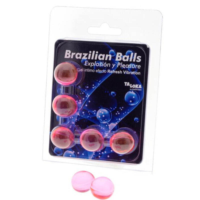 TALOKA - 5 ESFERAS BRASILEÑAS REFRESCANTES EFECTO VIBRANTE GEL EXCITANTE