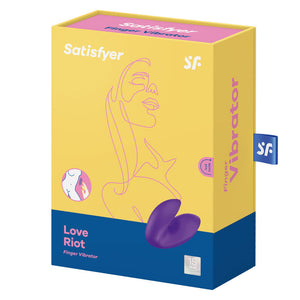 SATISFYER - VIBRADOR DE DEDO LOVE RIOT VIOLETA