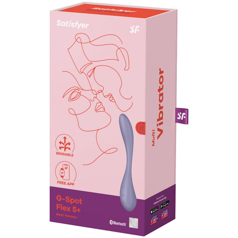 SATISFYER - MULTI-VIBRATORE G-SPOT FLEX 5 LILLA
