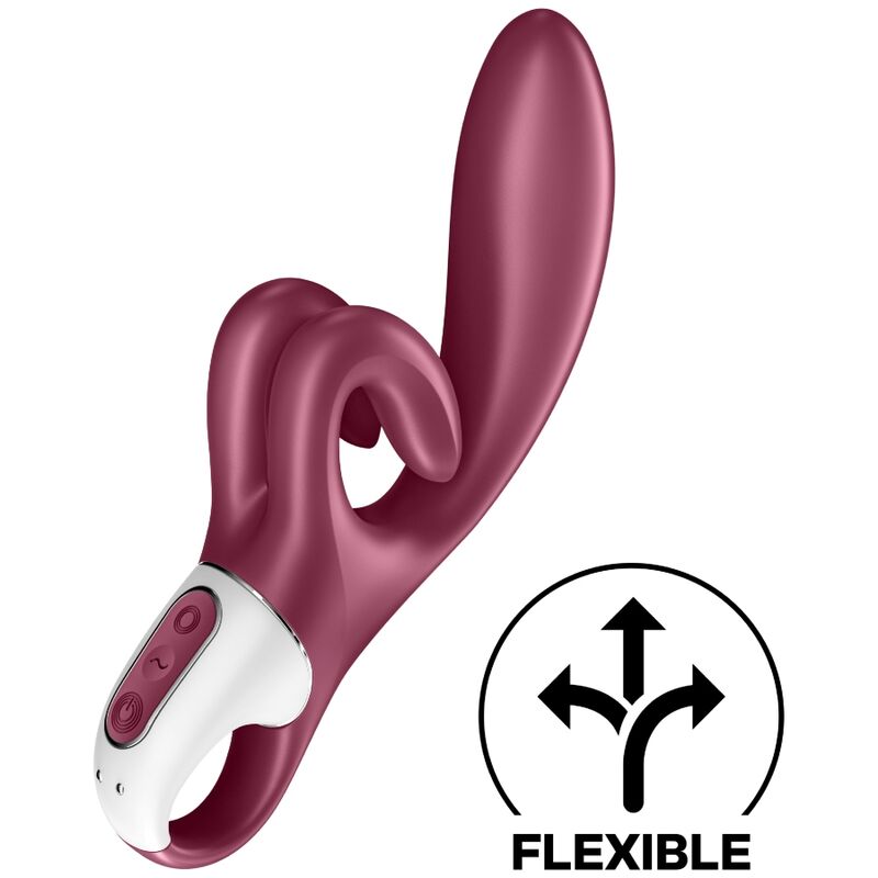 SATISFYER - VIBRADOR RABBIT TOUCH ME ROJO