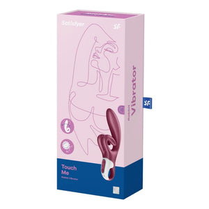 SATISFYER - VIBRADOR RABBIT TOUCH ME ROJO