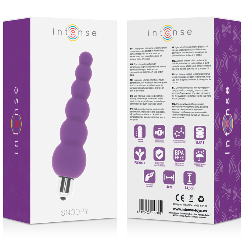 INTENSO - SNOOPY 7 VELOCIDADES DE SILICONA LILA