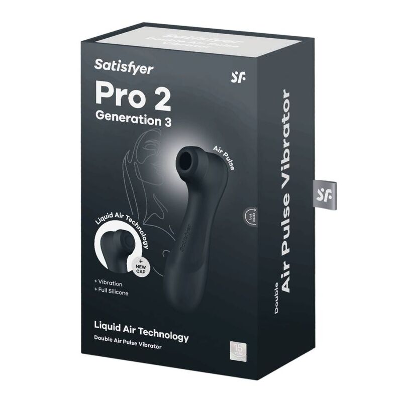 SATISFYER - TECNOLOGÍA PRO 2 GENERACIÓN 3 AIRE LÍQUIDO NEGRO