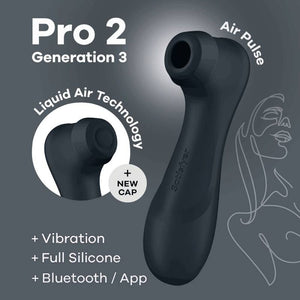 SATISFYER - PRO 2 TERCERA GENERACIÓN BLUETOOTH NEGRO Y APLICACIÓN
