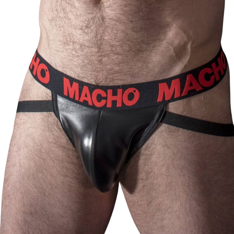 MACHO - MX25RC JOCK ROJO CUERO L