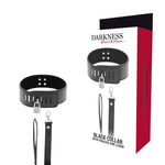 DARKNESS - COLLAR BDSM CON HEBILLA NEGRA