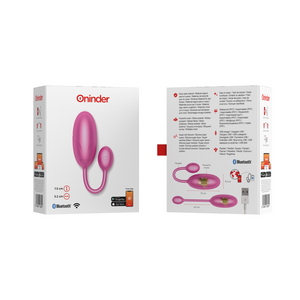 ONINDER - HUEVO VIBRADOR TOKYO ROSA 7,5 X 3,2 CM APP GRATUITA