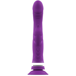 INTENSE - VIBRATORE IN SILICONE CASANOVA RABBIT TRIPLO MOTORE VIOLA