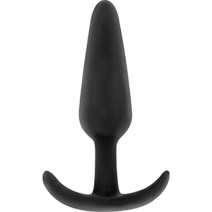 BLACK&SILVER - PLUG ANAL DE SILICONA HANSEL CON MANGO PEQUEÑO