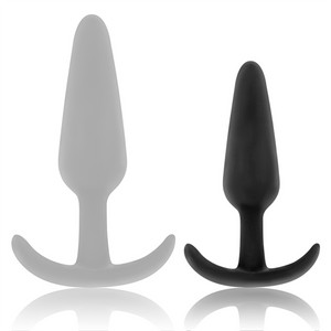 BLACK&SILVER - PLUG ANAL DE SILICONA HANSEL CON MANGO PEQUEÑO
