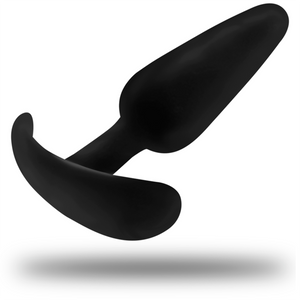 BLACK&SILVER - PLUG ANAL DE SILICONA HANSEL CON MANGO PEQUEÑO