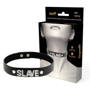 COQUETTE CHIC DESIRE - VEGAN SLAVE LEATHER CHOKER