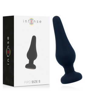 INTENSO - TAPÓN ANAL PIPO S SILICONA NEGRO 9,8 CM