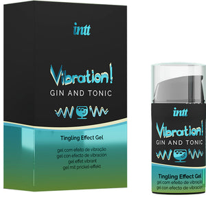INTT - POWERFUL VIBRATING LIQUID GEL INTIMATE STIMULANT GIN & TONIC 15ML