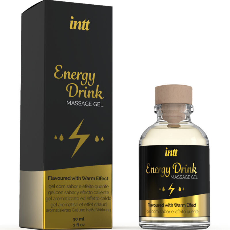 INTT MASSAGE & ORAL SEX - FLAVOURED ENERGY DRINK AND WARMING EFFECT MASSAGE GEL