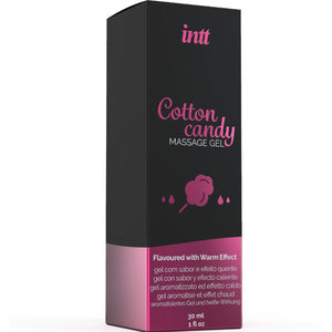 INTT MASSAGE & ORAL SEX - GEL DA MASSAGGIO AL GUSTO DI ZUCCHERO FILATO CON EFFETTO RISCALDANTE