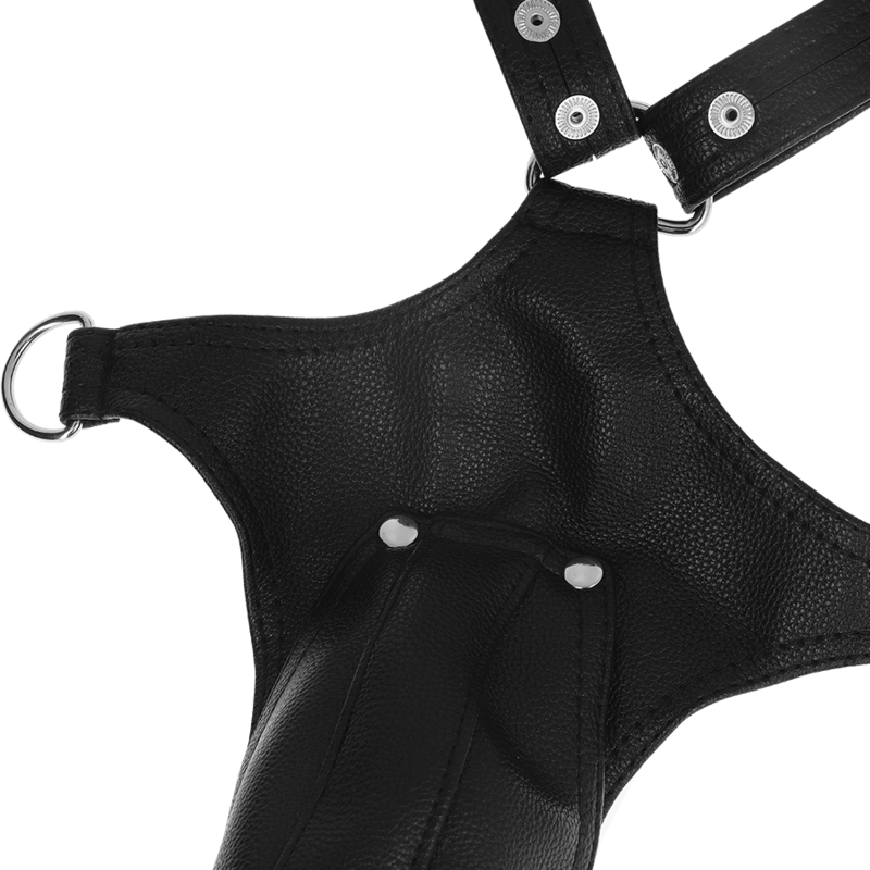 FETISH ACTITUD SUMISA - ARNÉS JOCK STRAP DE ECOCUERO PARA HOMBRE