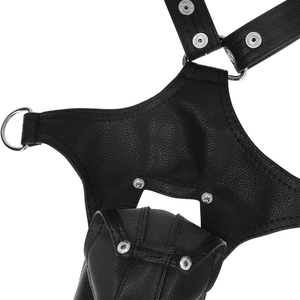 FETISH ACTITUD SUMISA - ARNÉS JOCK STRAP DE ECOCUERO PARA HOMBRE