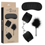 INTENSE - FETISH PLAYSET ERÓTICO 2 CON ESPOSAS, VENDA PARA OJOS Y PLUMERO
