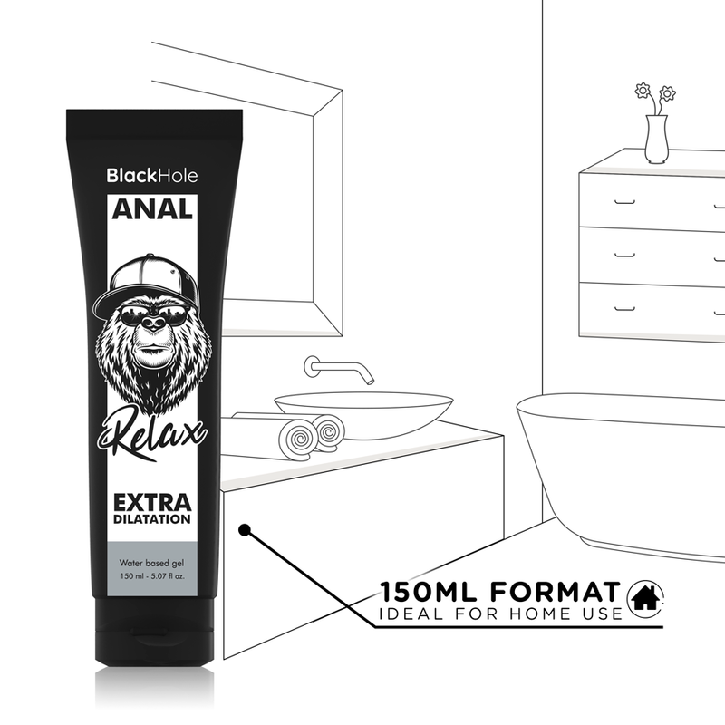 BLACK HOLE - GEL A BASE D'ACQUA PER DILATAZIONE ANALE 150 ML