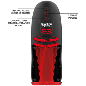 JAMYJOB - HEATING EFFECT SWING-R, SWING TECH E VIBRATING MASTURBATOR