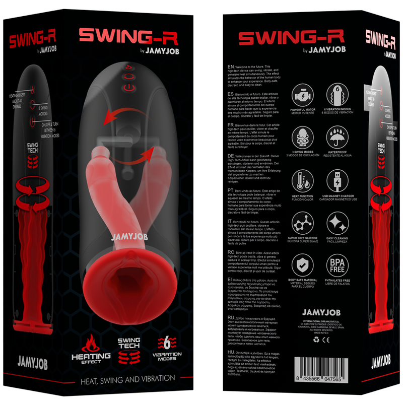 JAMYJOB - HEATING EFFECT SWING-R, SWING TECH E VIBRATING MASTURBATOR